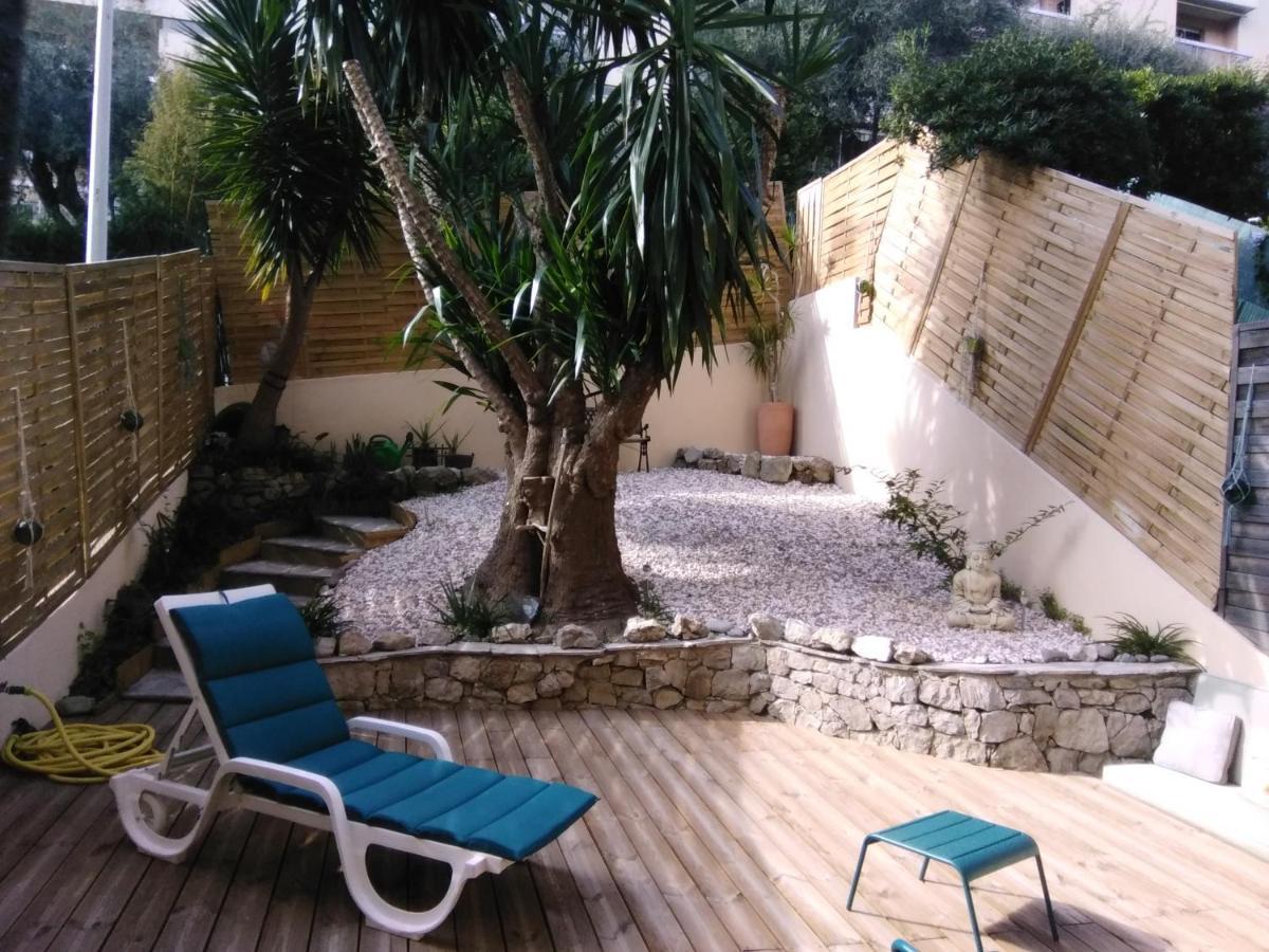 Nice- Gairaut - Jardin Prive- Grand F1 Lumineux-Piscine Collective Exterior foto